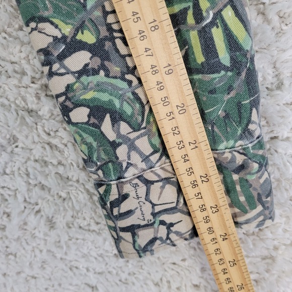 Brush Country Camouflage Shirt Men's XL Green Camo Long Sleeve Button Hunting - Picture 8 of 10